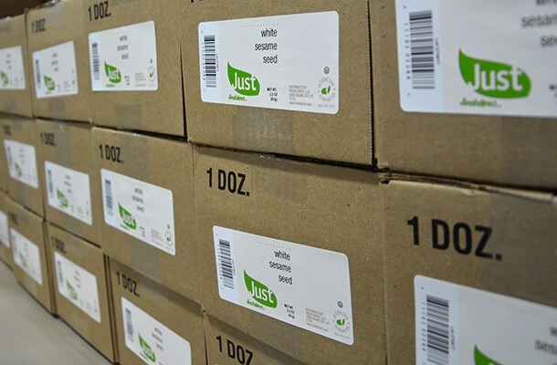 boxes of sesame seeds
