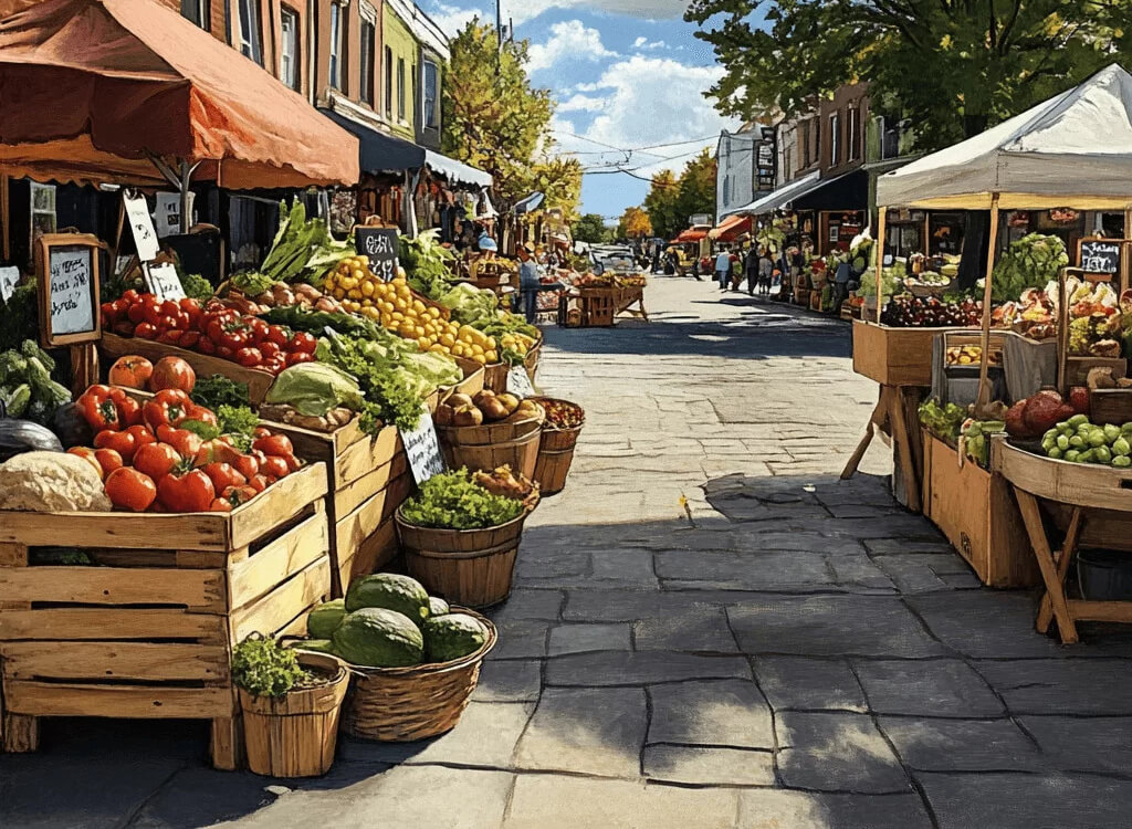 Farmer's market street