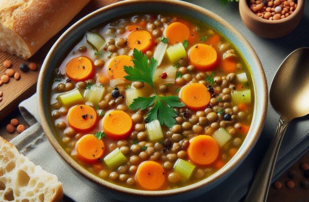 lentil soup with cardamom