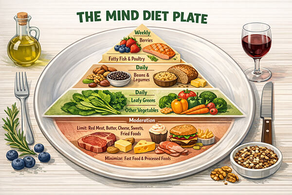 the mind diet food pyramid